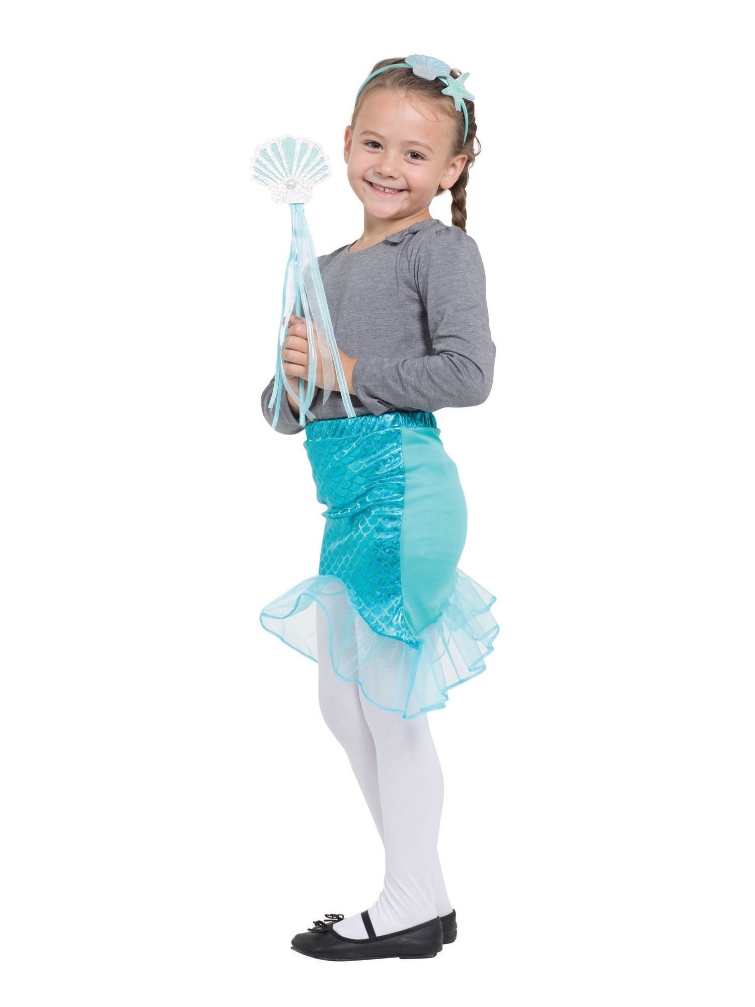 Mermaid Tutu With Headband & Wand Set