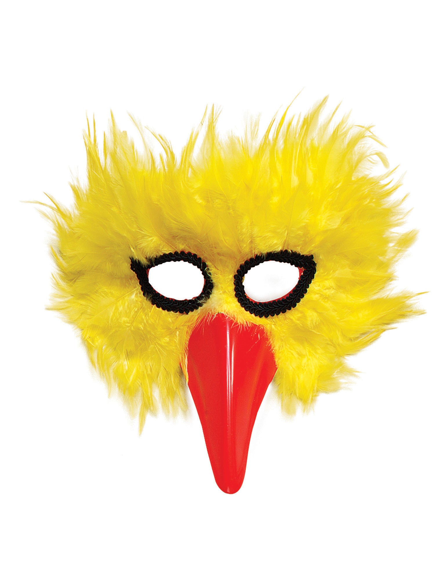 Bird Feather Eye Mask. Yellow