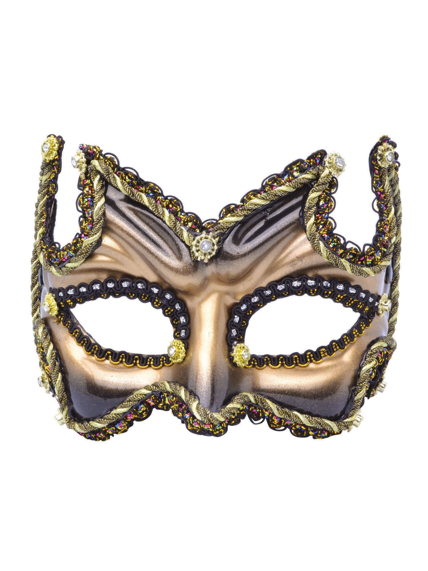 Half Face Mask. Black/Gold (H/B)