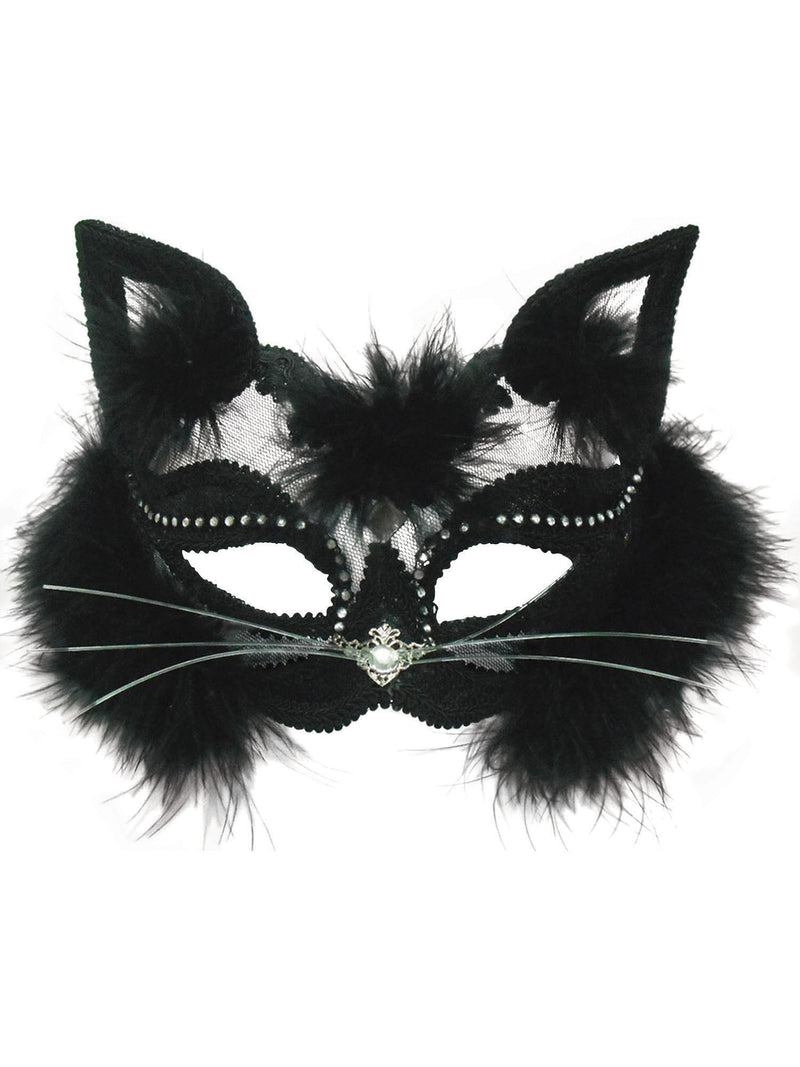 Transparent Black Cat Mask