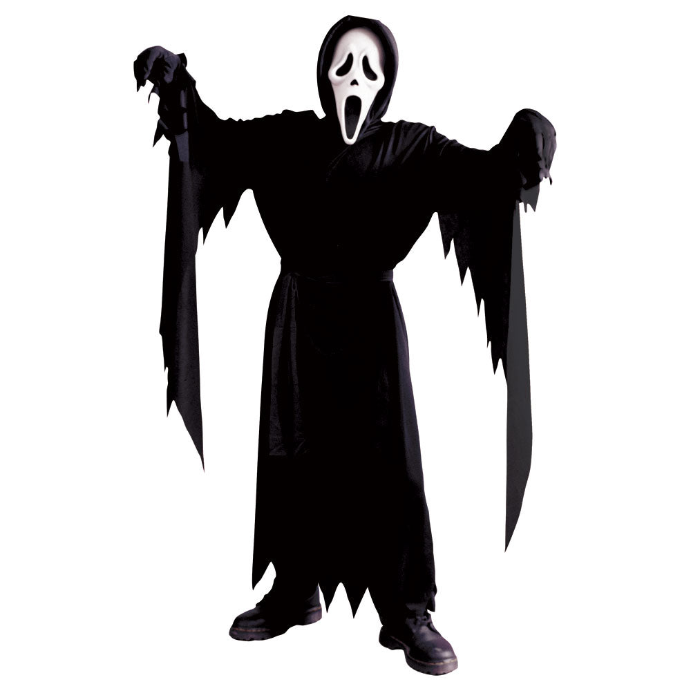 Ghost Face Classic Child Costume | Kids Halloween Fancy Dress Outfit with Mask-1