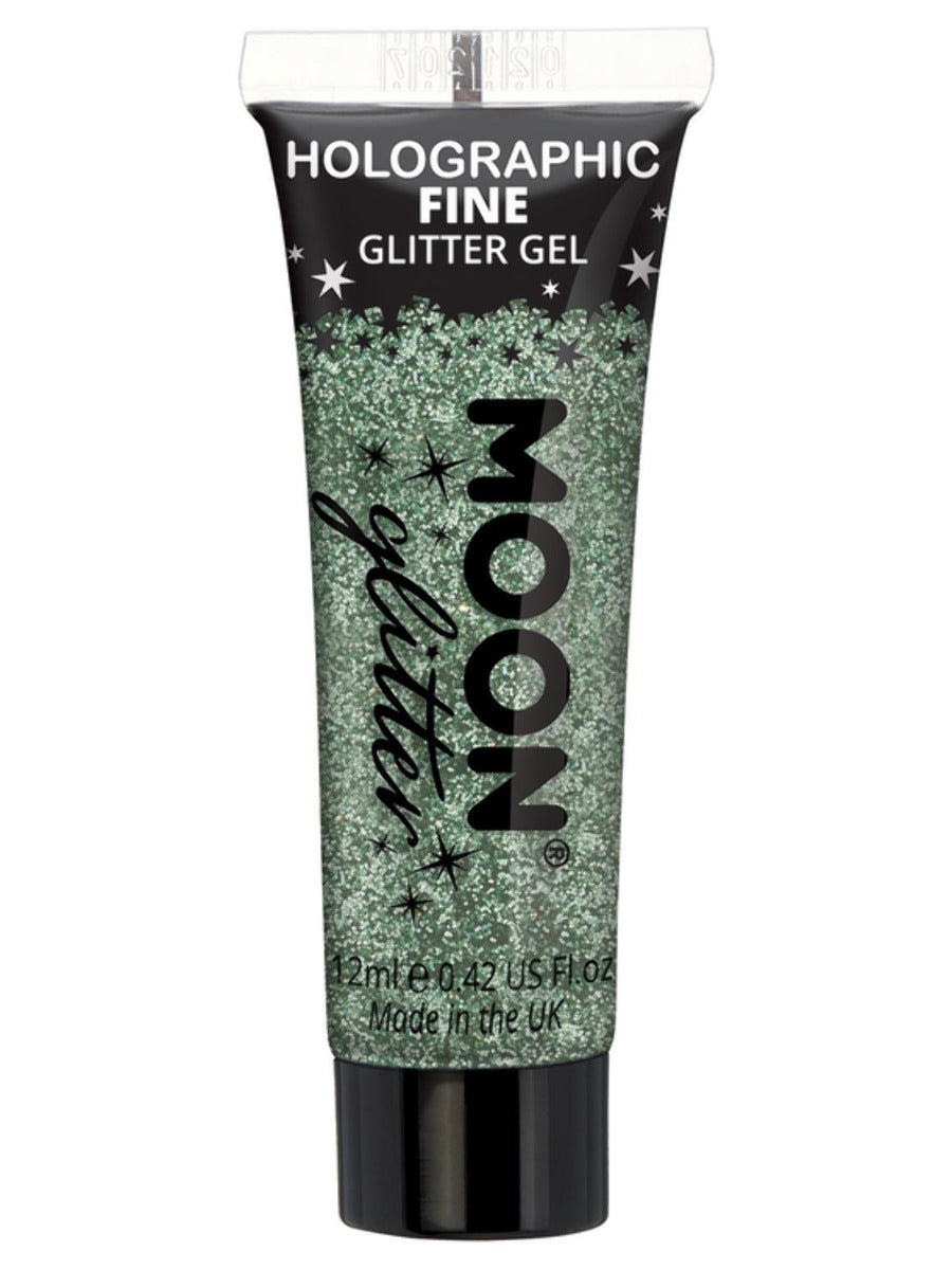 Moon Glitter Holographic Fine Glitter Gel, Green - 1