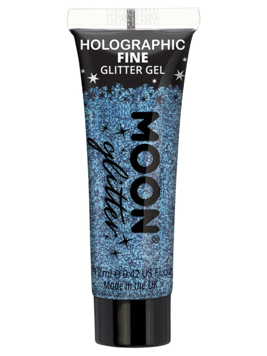 Moon Glitter Holographic Fine Glitter Gel, Blue - 1