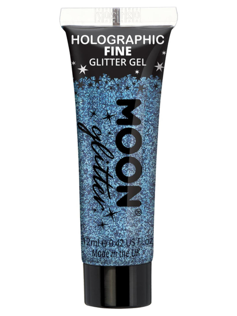 Moon Glitter Holographic Fine Glitter Gel, Blue - 1