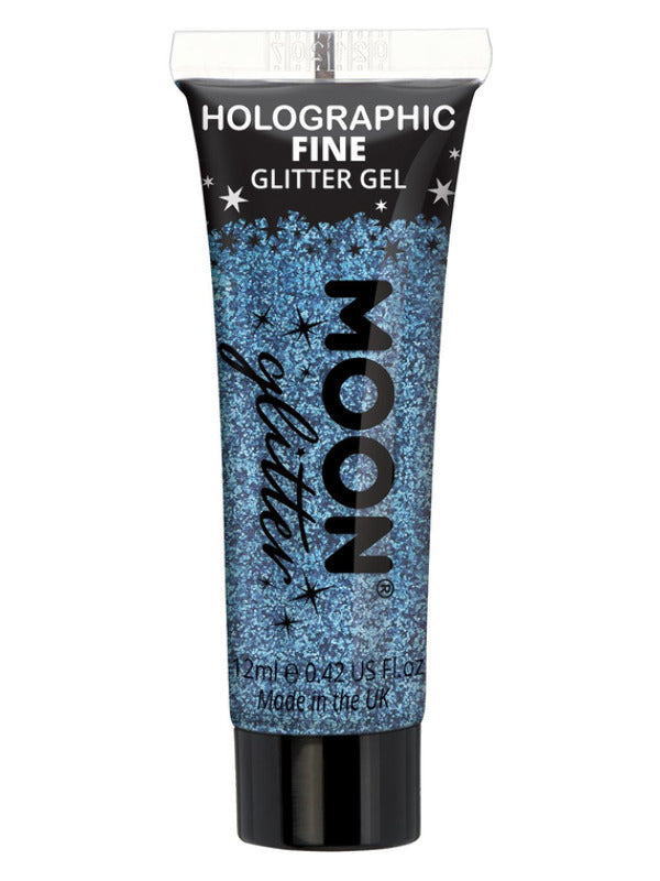 Moon Glitter Holographic Fine Glitter Gel, Blue - 2