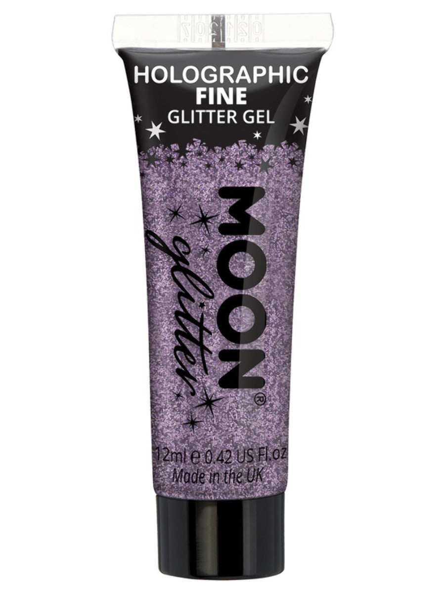 Moon Glitter Holographic Fine Glitter Gel, Purple - 1