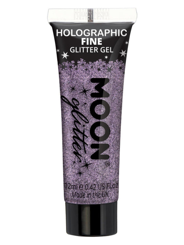Moon Glitter Holographic Fine Glitter Gel, Purple - 2