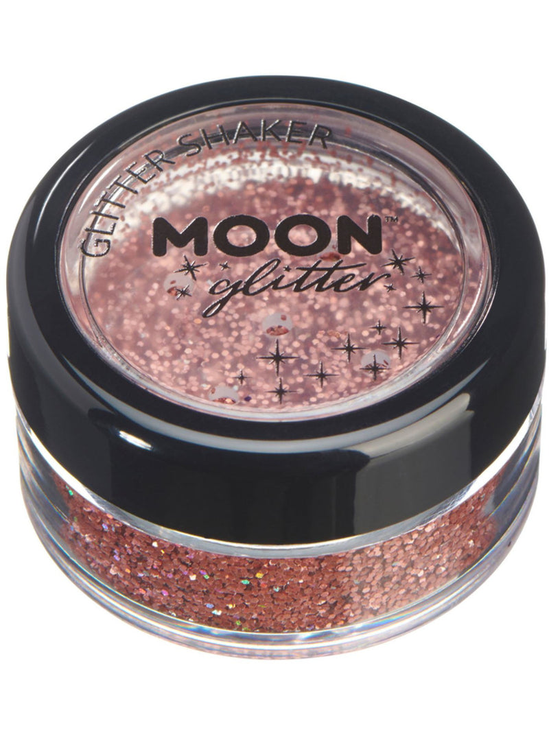 Moon Glitter Holographic Glitter Shakers,Rose Gold - 1
