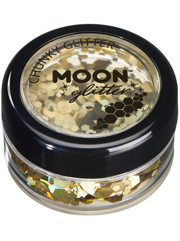 Moon Glitter Holographic Chunky Glitter, Gold - 2