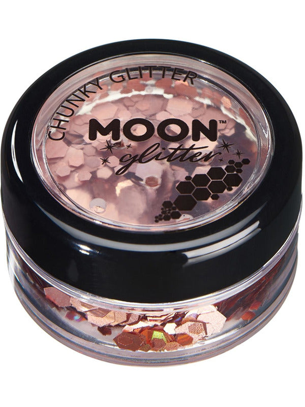 Moon Glitter Holographic Chunky Glitter, Rose Gold - 2