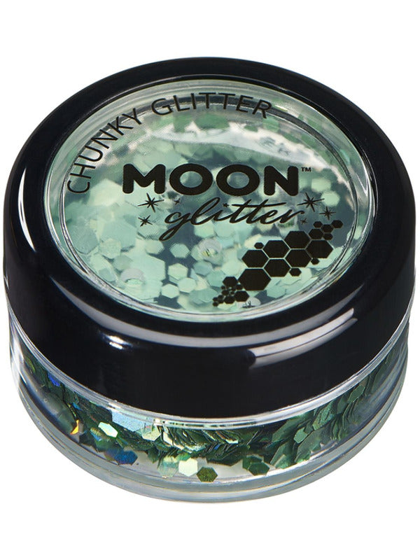 Moon Glitter Holographic Chunky Glitter, Green - 2