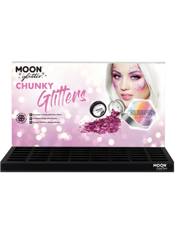 Moon Glitter Holographic Chunky Glitter, - 2