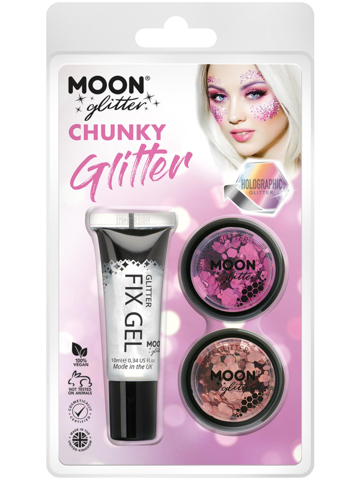 Moon Glitter Holographic Chunky Glitter, 1