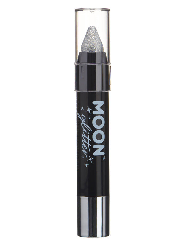Moon Glitter Holographic Body Crayons, Silver - 2