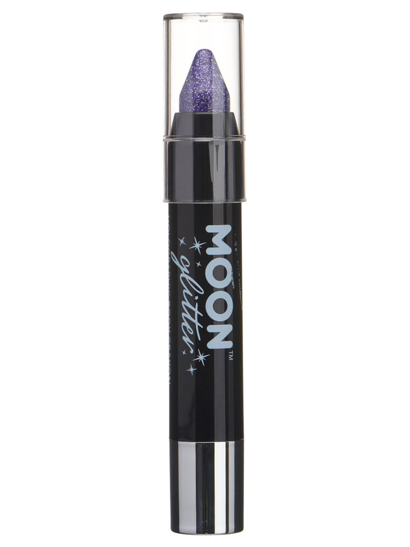 Moon Glitter Holographic Body Crayons, Purple - 1