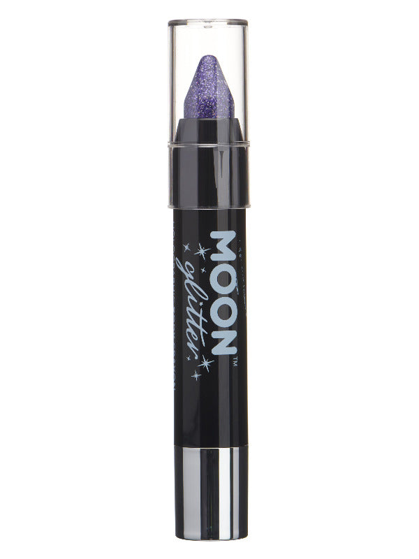 Moon Glitter Holographic Body Crayons, Purple - 2