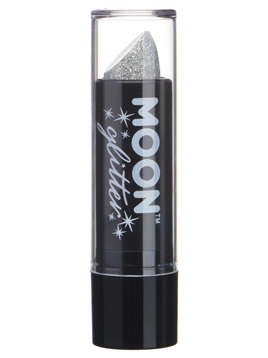 Moon Glitter Holographic Glitter Lipstick, Silver - 1