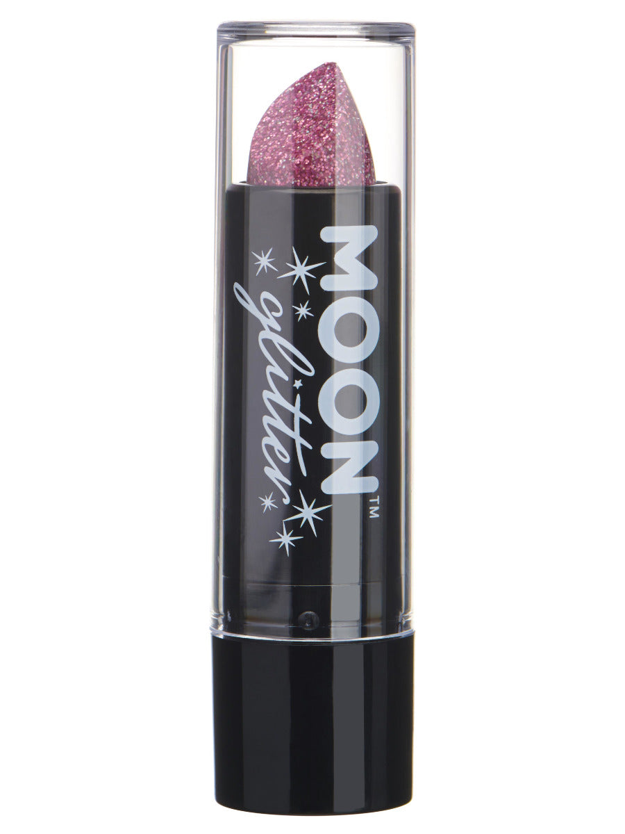 Moon Glitter Holographic Glitter Lipstick, Pink - 1
