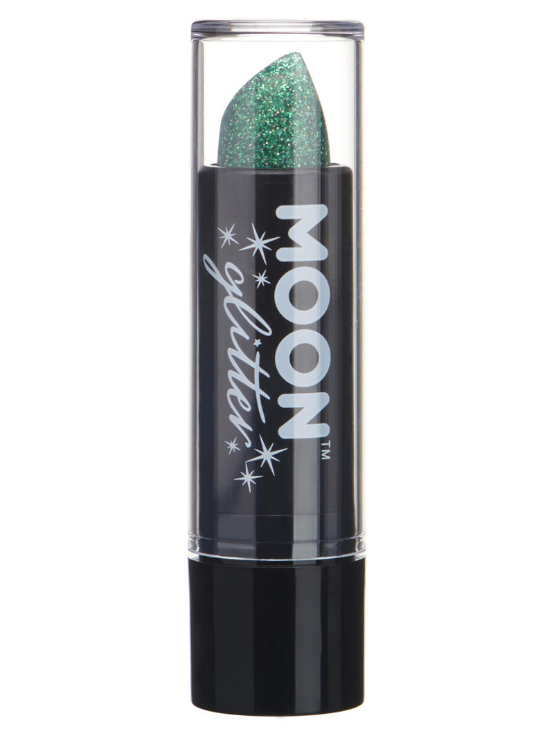 Moon Glitter Holographic Glitter Lipstick, Green - 1