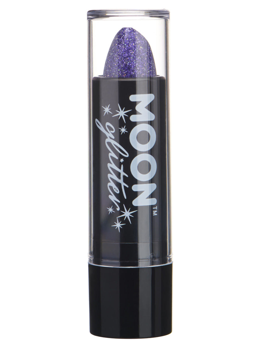 Moon Glitter Holographic Glitter Lipstick, Purple - 1