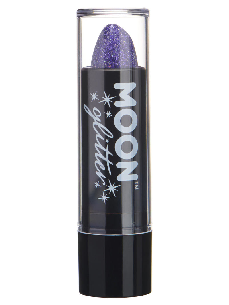 Moon Glitter Holographic Glitter Lipstick, Purple - 1