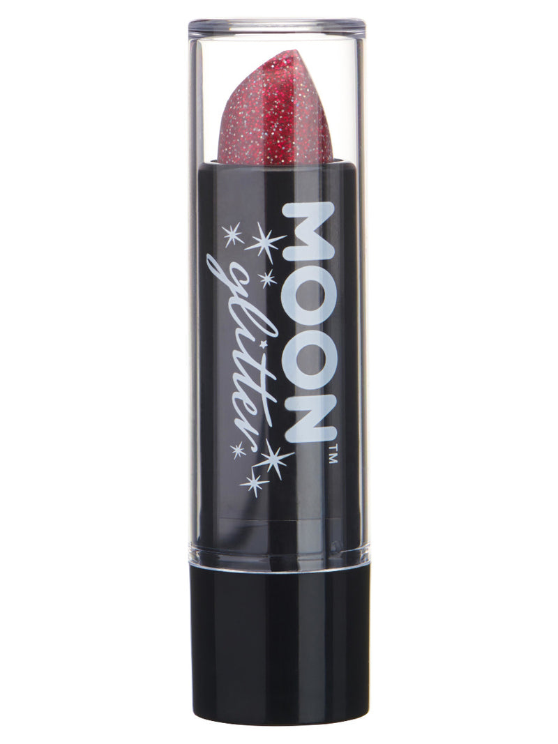 Moon Glitter Holographic Glitter Lipstick, Red - 1