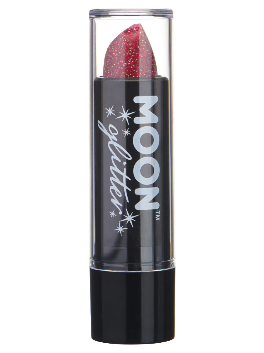 Moon Glitter Holographic Glitter Lipstick, Red - 1