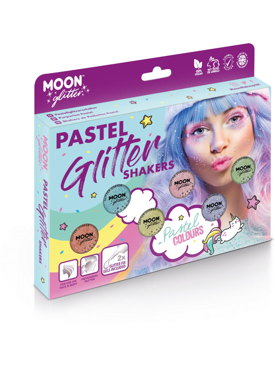 Moon Glitter Pastel Glitter Shakers, Assorted - 1