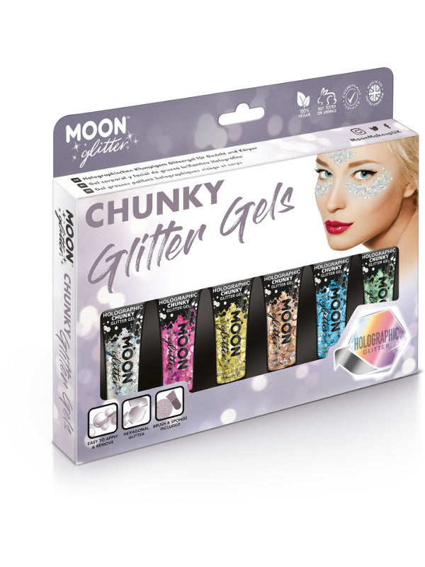 Moon Glitter Holographic Chunky Glitter Gel - 2