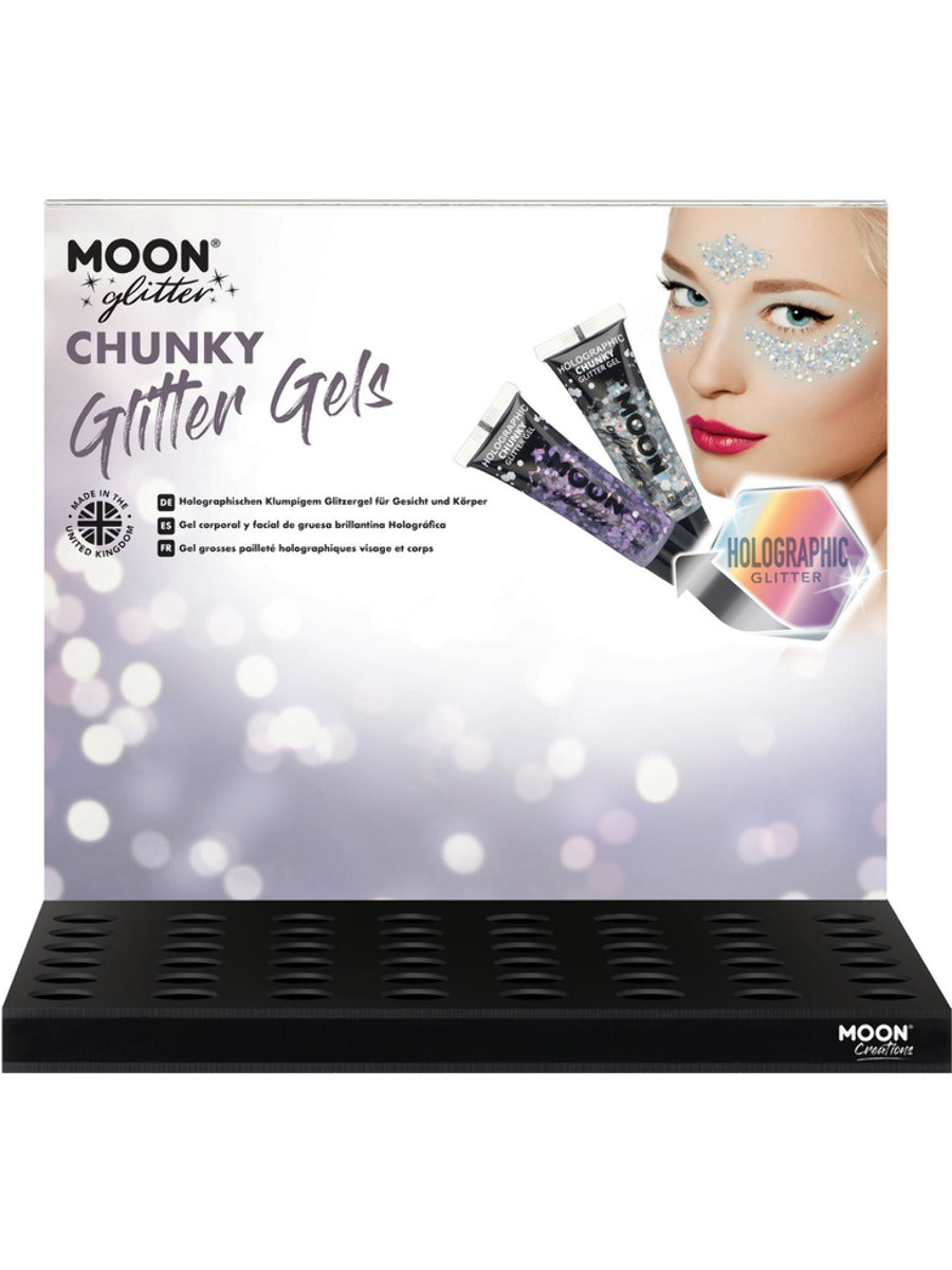 Moon Glitter Holographic Chunky Glitter Gel,  - 1