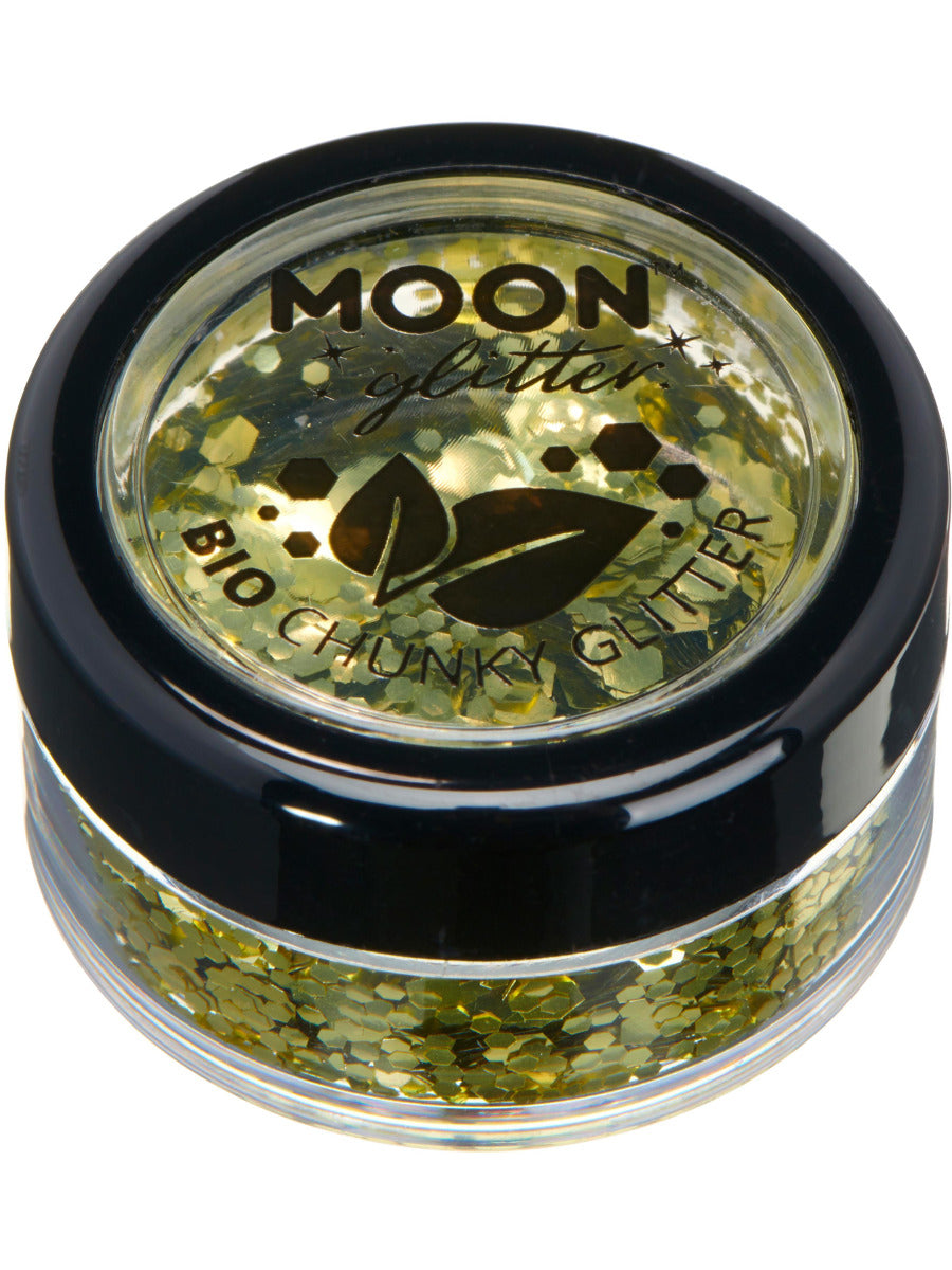 Moon Glitter Bio Chunky Glitter, Gold - 1