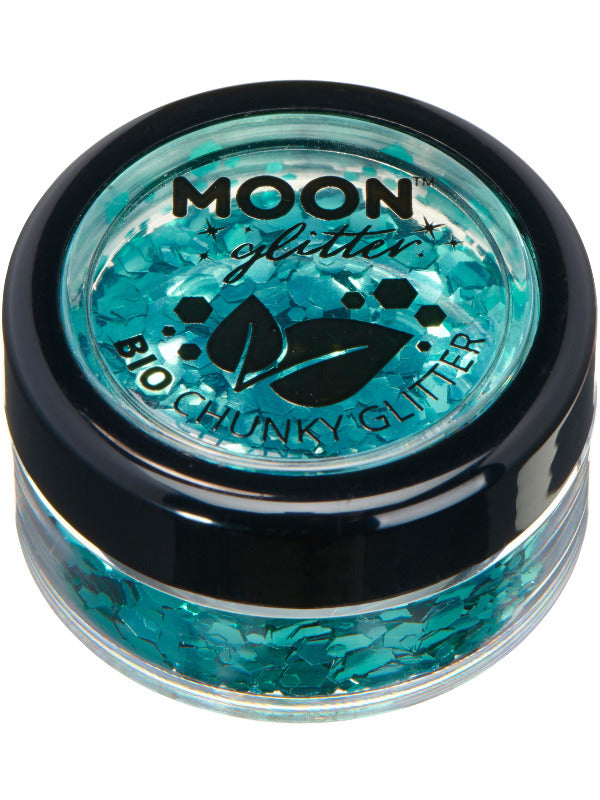 Moon Glitter Bio Chunky Glitter, Turquoise - 2