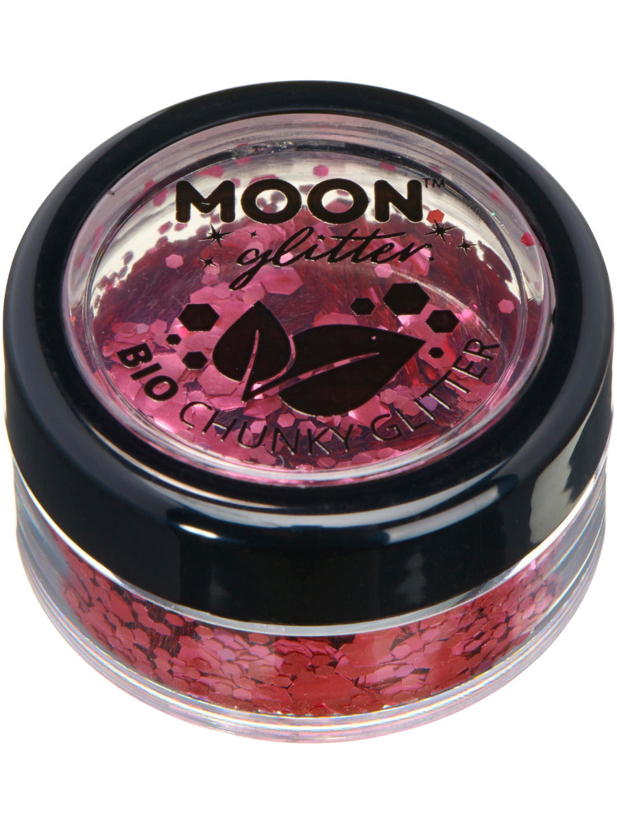 Moon Glitter Bio Chunky Glitter, Dark Rose - 1