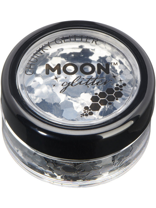 Moon Glitter Classic Chunky Glitter, Silver - 2