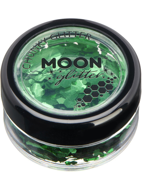 Moon Glitter Classic Chunky Glitter, Green - 2
