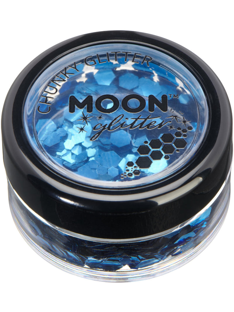 Moon Glitter Classic Chunky Glitter, Blue - 1