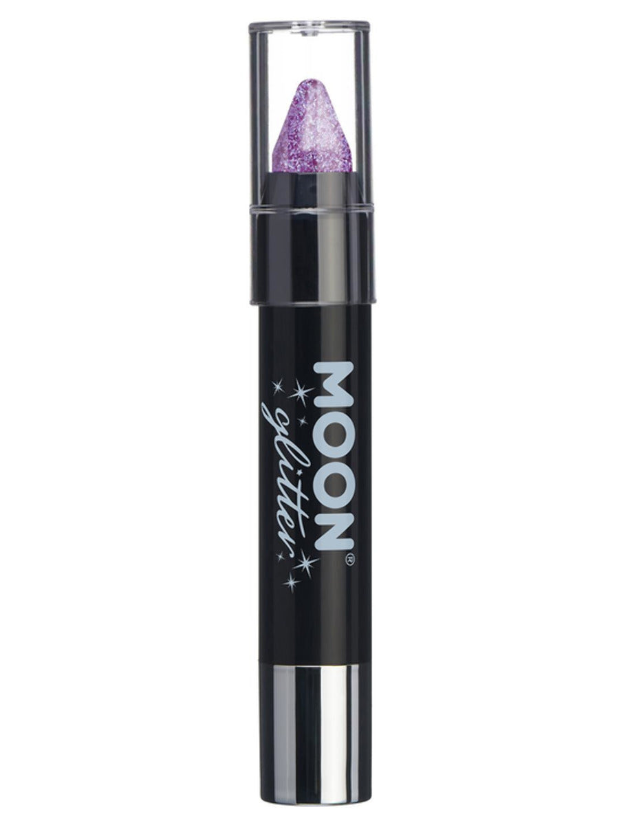 Moon Glitter Iridescent Body Crayons, Purple - 1