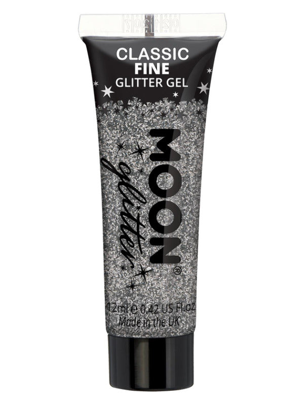 Moon Glitter Classic Fine Glitter Gel, Silver - 2