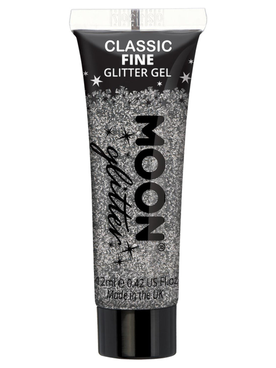 Moon Glitter Classic Fine Glitter Gel, Silver - 1