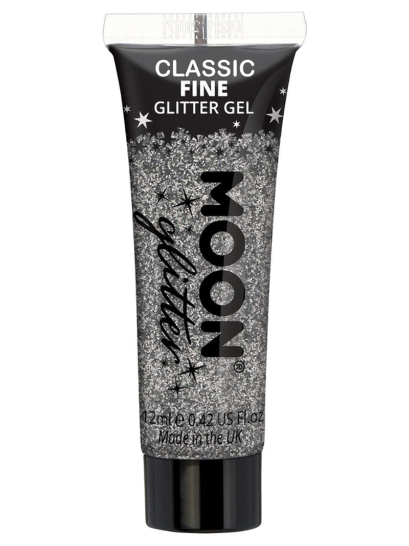 Moon Glitter Classic Fine Glitter Gel, Silver - 1