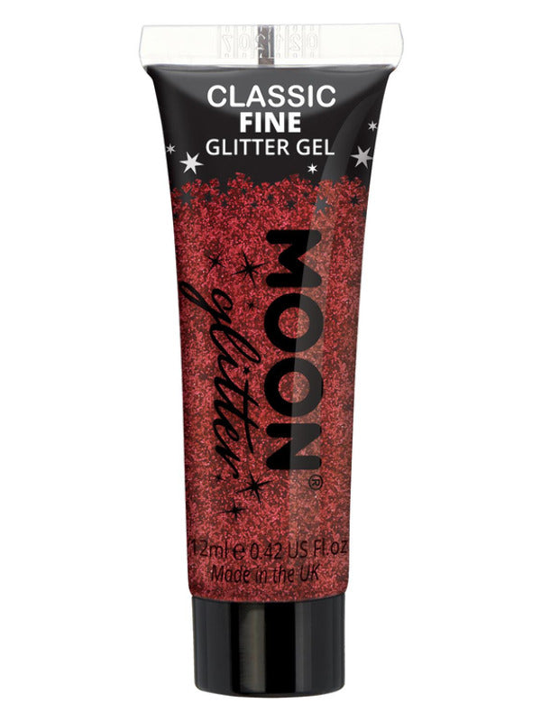 Moon Glitter Classic Fine Glitter Gel, Red - 2