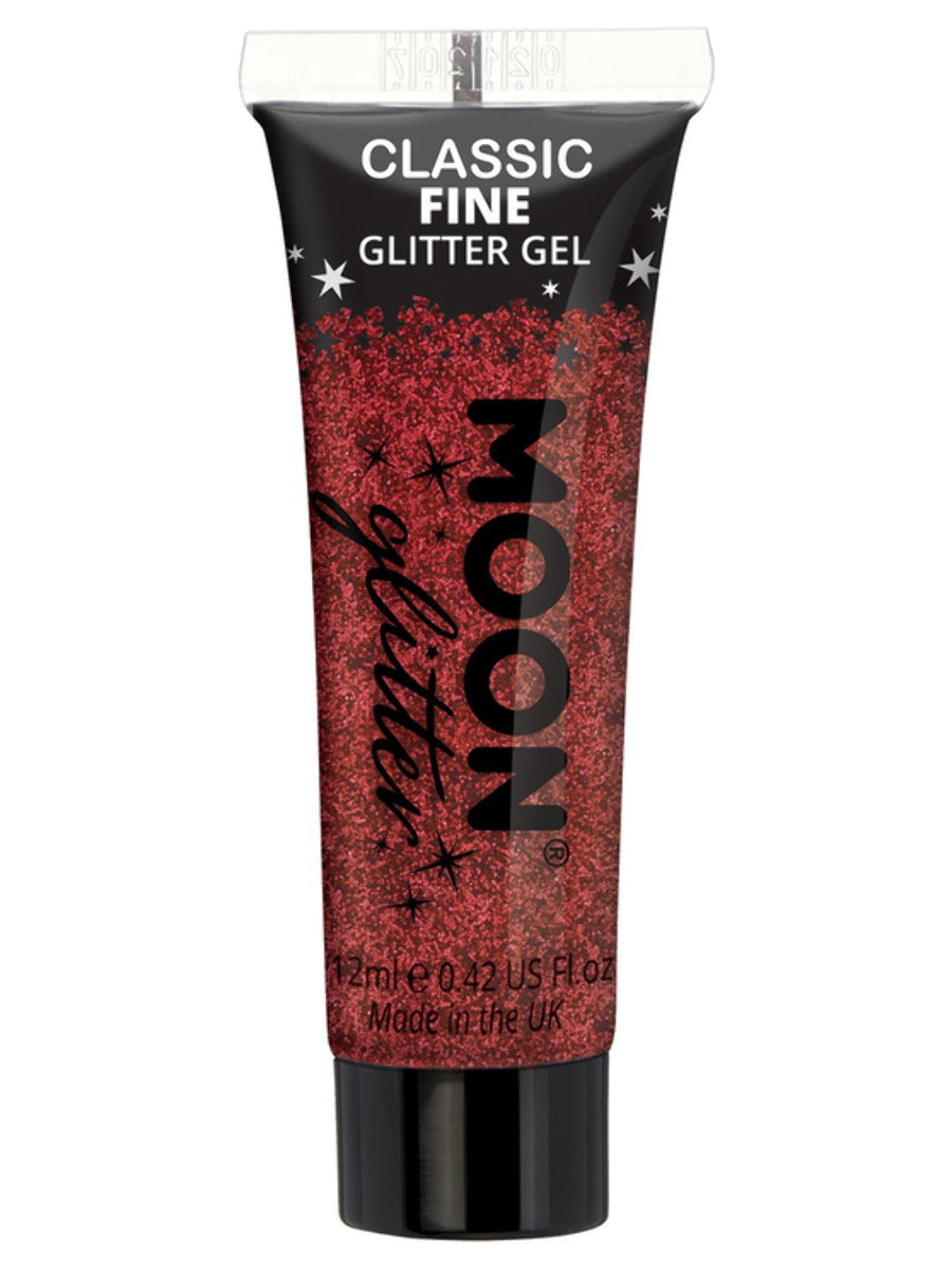 Moon Glitter Classic Fine Glitter Gel, Red - 1