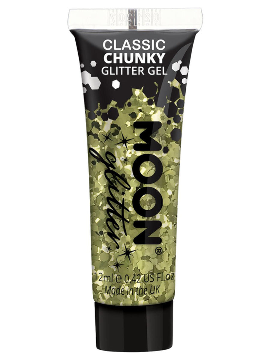 Moon Glitter Classic Chunky Glitter Gel, Gold - 1