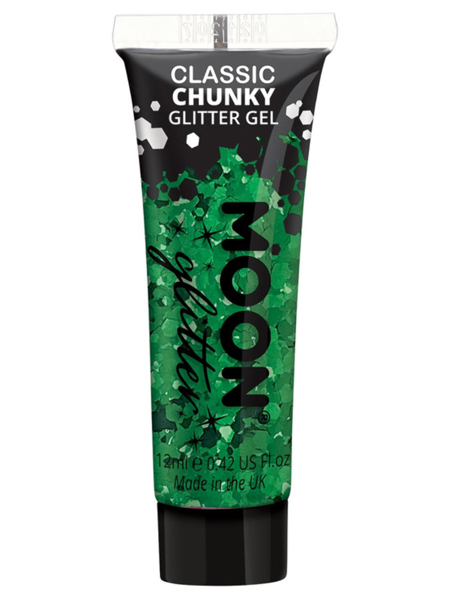 Moon Glitter Classic Chunky Glitter Gel, Green - 1