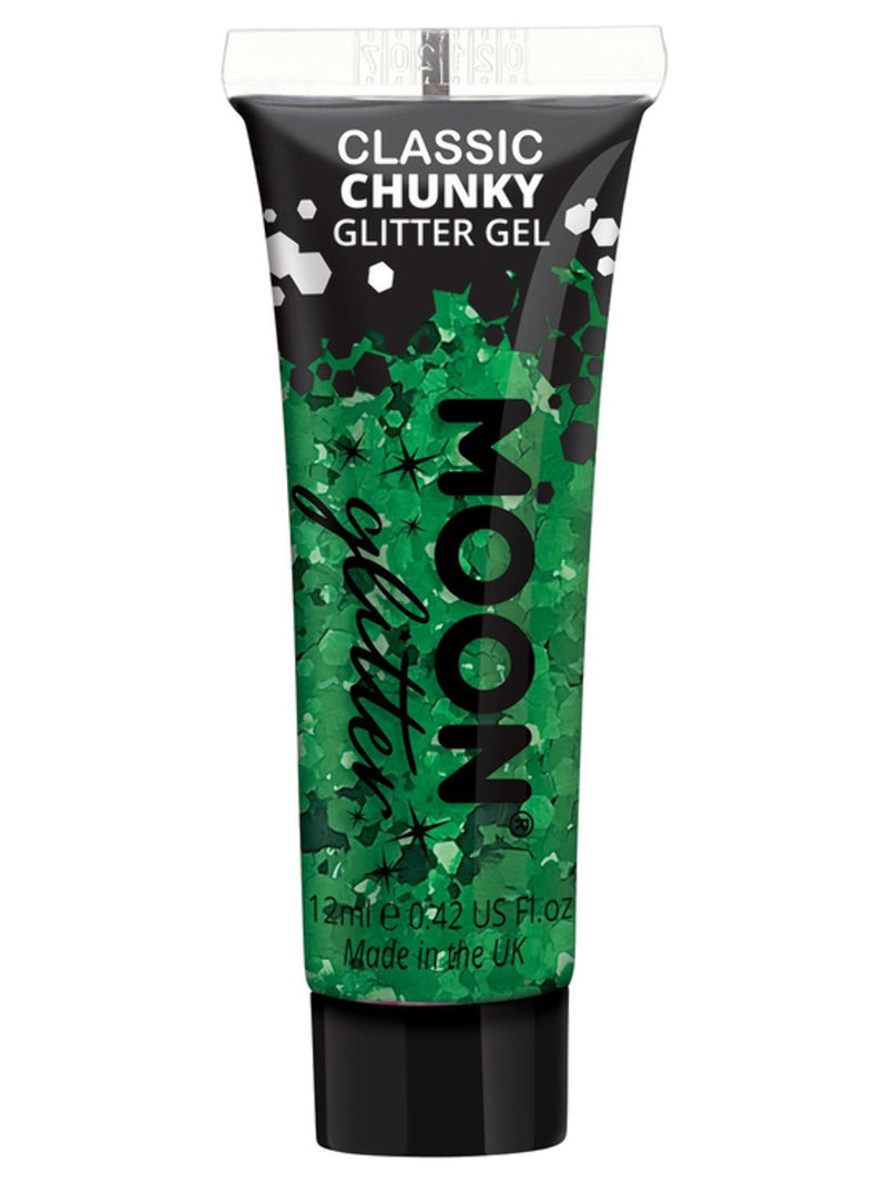 Moon Glitter Classic Chunky Glitter Gel, Green - 1