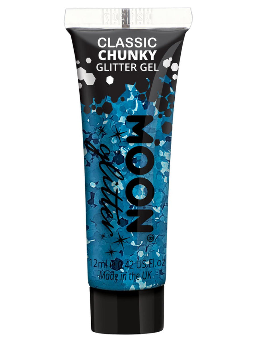 Moon Glitter Classic Chunky Glitter Gel, Blue - 1