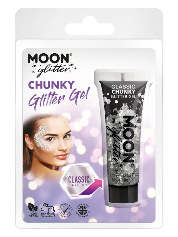 Moon Glitter Classic Chunky Glitter Gel, Silver - 2