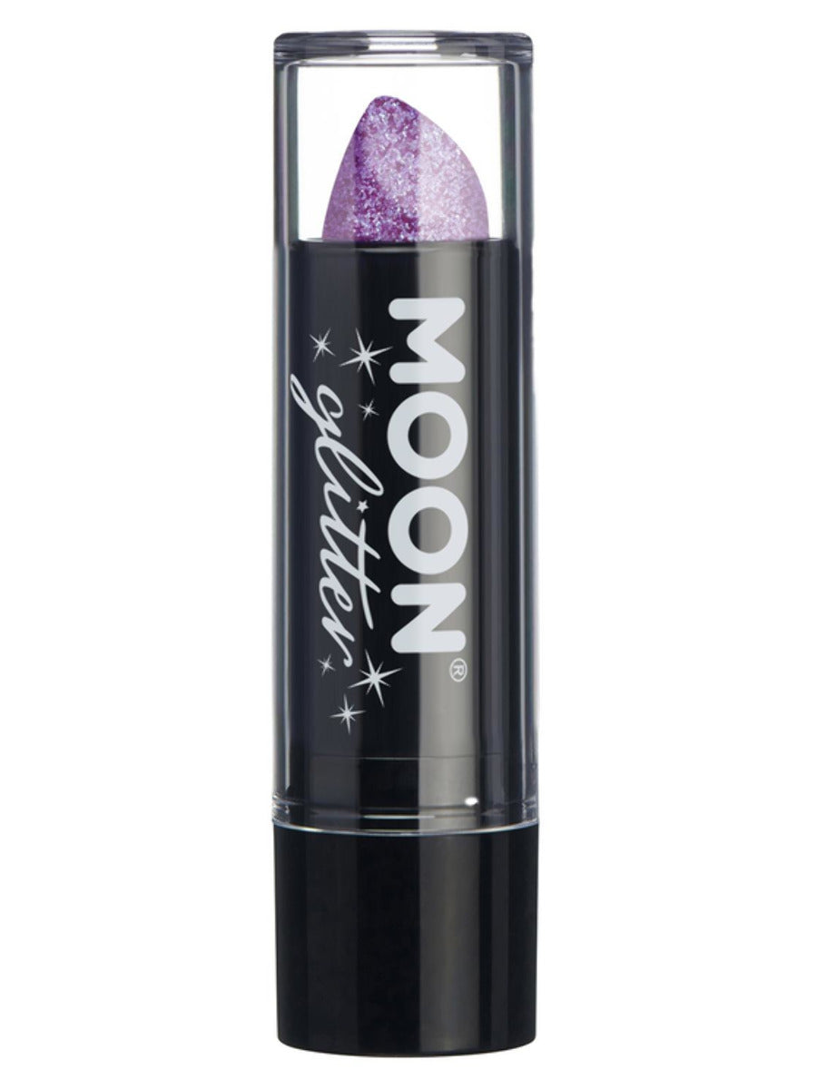 Moon Glitter Iridescent Glitter Lipstick, Purple - 1