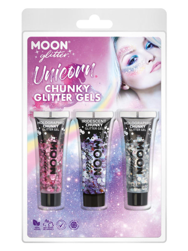 Moon Glitter Themed Clamshells, Pink - 2