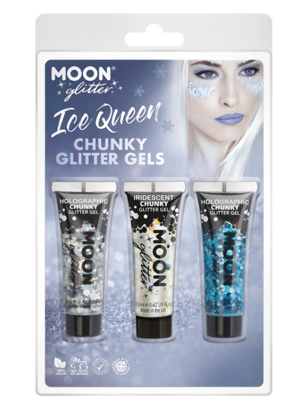 Moon Glitter Themed Clamshells, White - 2